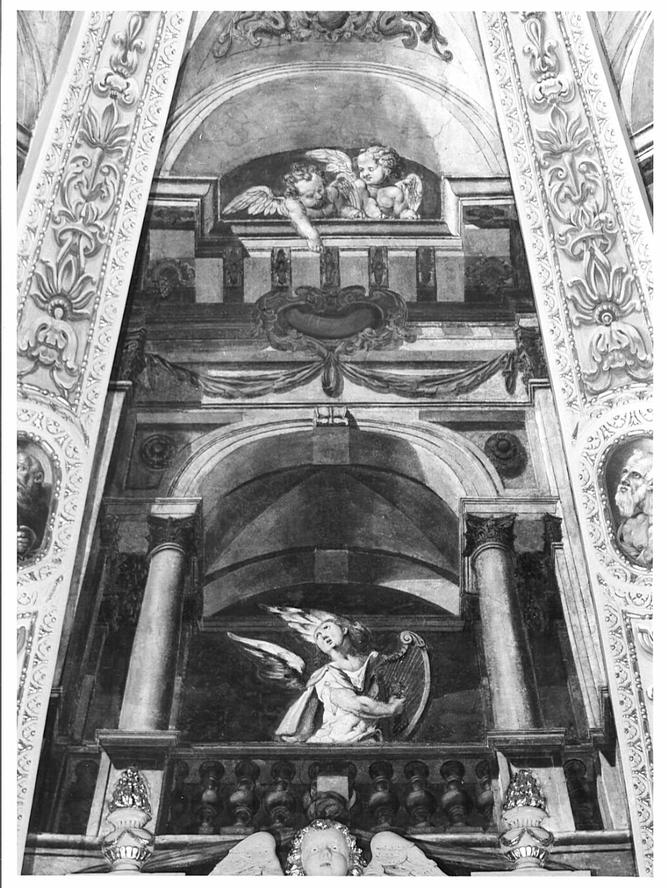 decorazione pittorica, elemento d'insieme di Caravaggio Paolo detto Morello (attribuito) (sec. XVII)