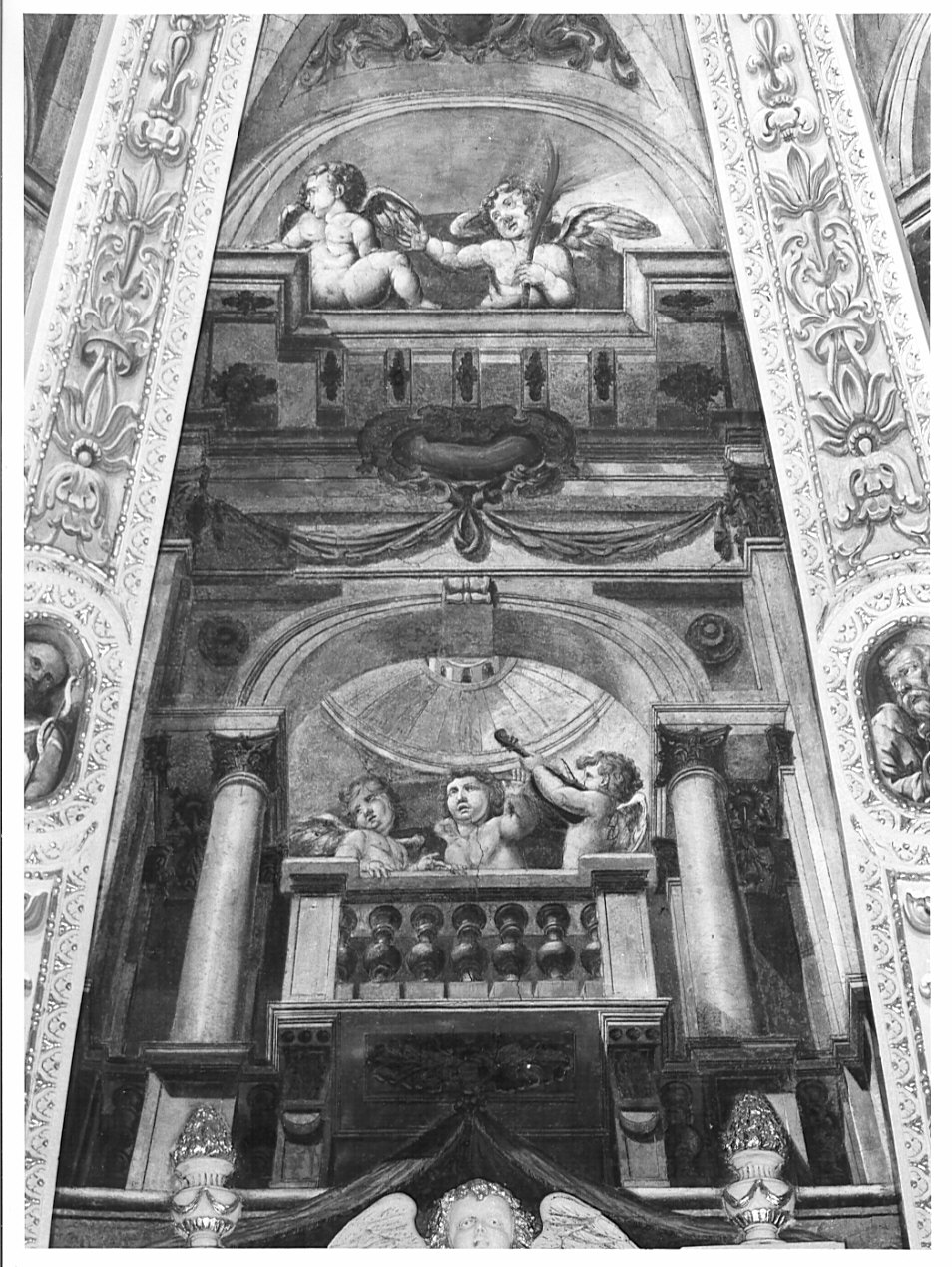 decorazione pittorica, elemento d'insieme di Caravaggio Paolo detto Morello (attribuito) (sec. XVII)