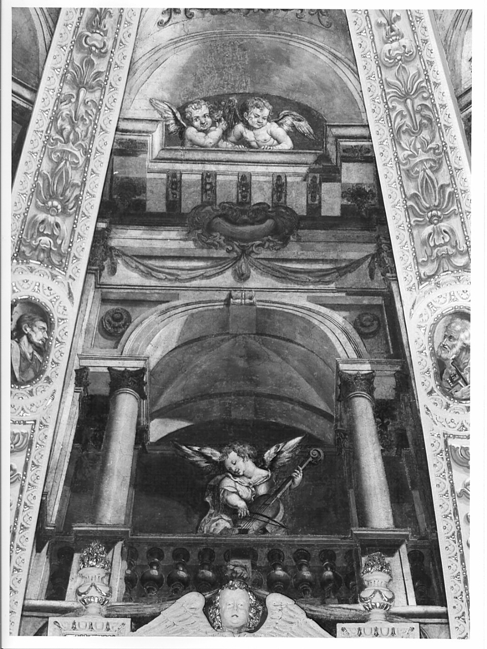 decorazione pittorica, elemento d'insieme di Caravaggio Paolo detto Morello (attribuito) (sec. XVII)