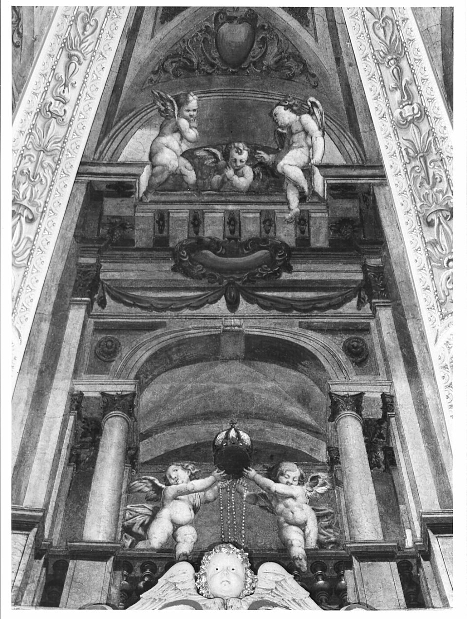 decorazione pittorica, elemento d'insieme di Caravaggio Paolo detto Morello (attribuito) (sec. XVII)