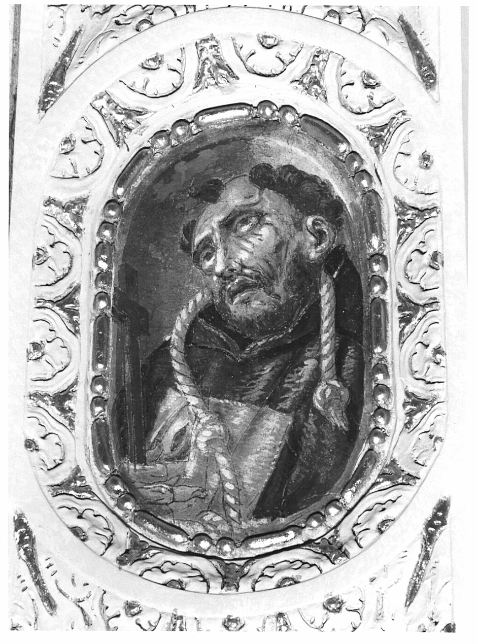 San Francesco d'Assisi (decorazione pittorica, elemento d'insieme) di Caravaggio Paolo detto Morello (attribuito) (sec. XVII)