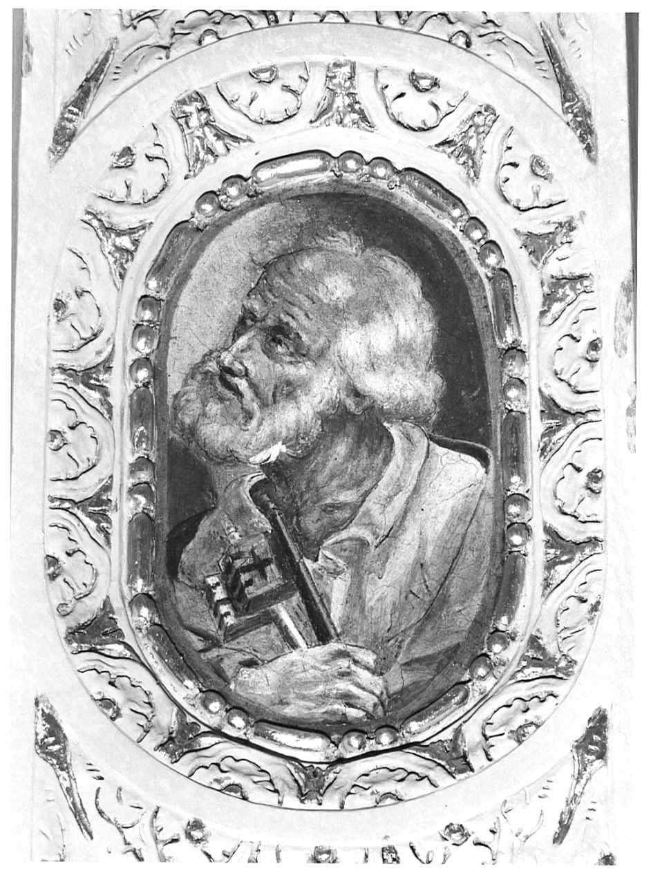 San Pietro (decorazione pittorica, elemento d'insieme) di Caravaggio Paolo detto Morello (attribuito) (sec. XVII)