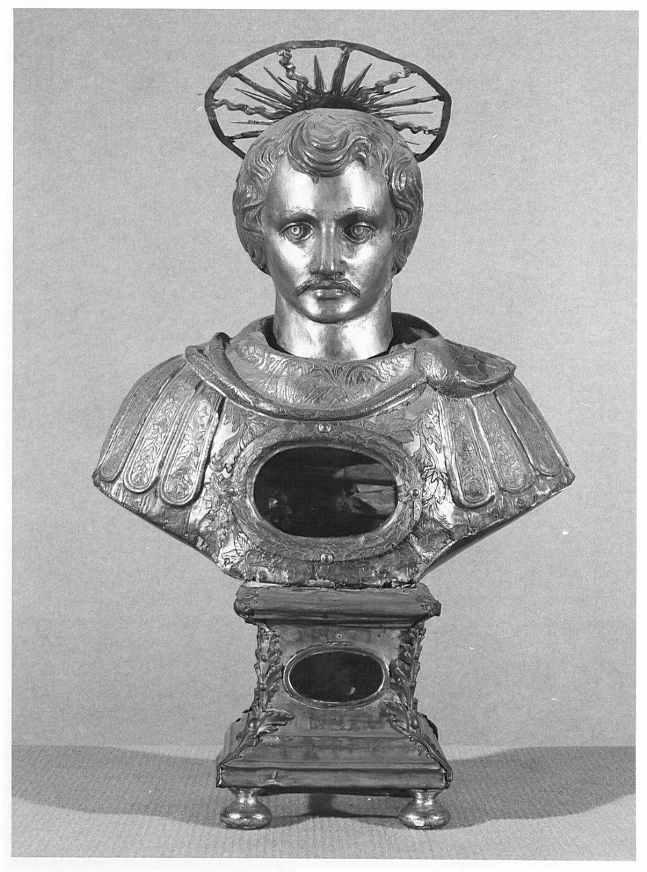 reliquiario - a busto, opera isolata - bottega lombarda (fine sec. XVIII)