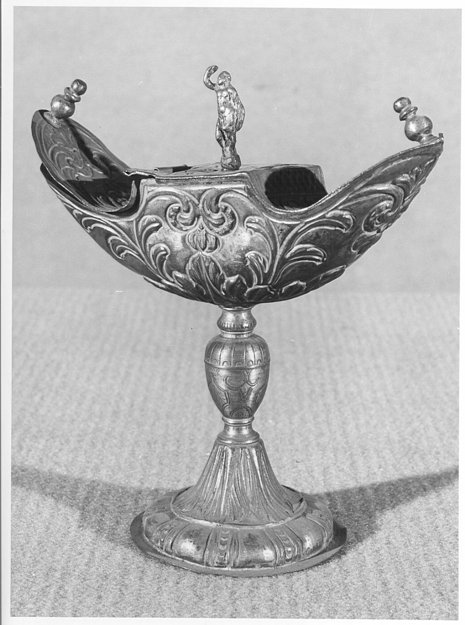 navicella portaincenso, opera isolata - bottega lombarda (sec. XVIII)