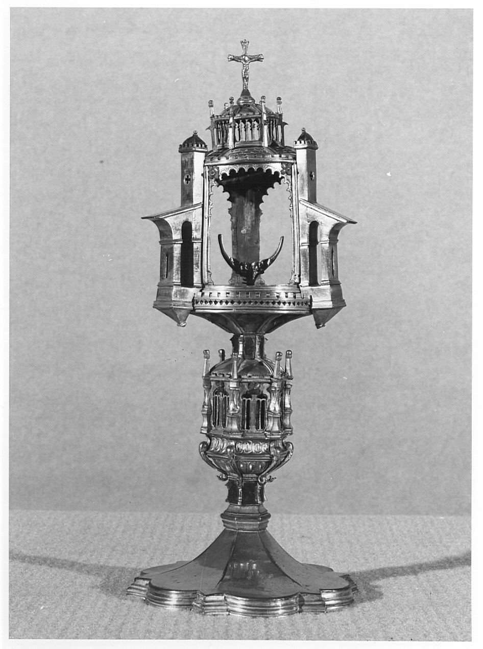 ostensorio, opera isolata - bottega lombarda (secc. XV/ XVI)