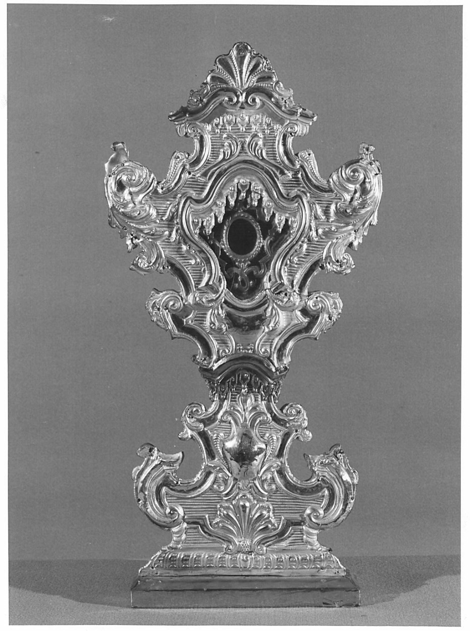 reliquiario - a ostensorio, serie - bottega italiana (sec. XVIII)