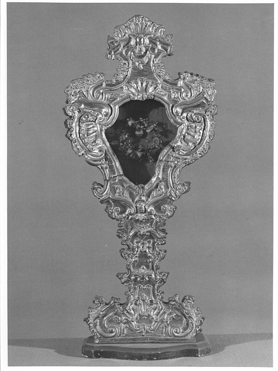 reliquiario - a ostensorio, serie - bottega italiana (sec. XVIII)