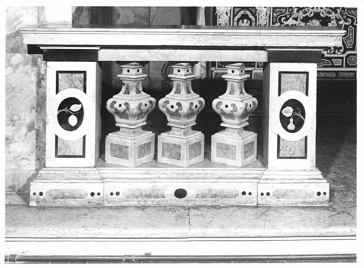 balaustrata, serie - bottega italiana (sec. XVIII)