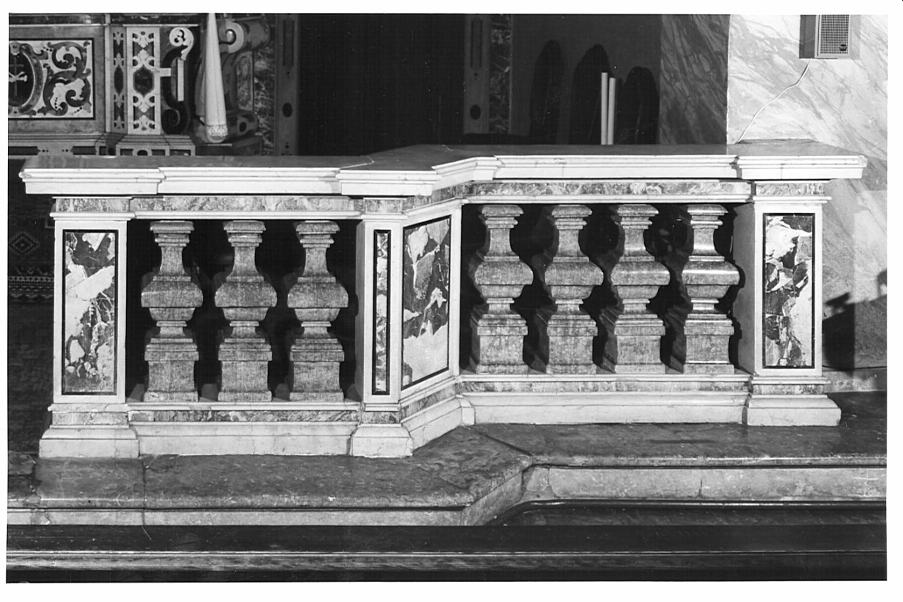 balaustrata, coppia - bottega italiana (sec. XVIII)