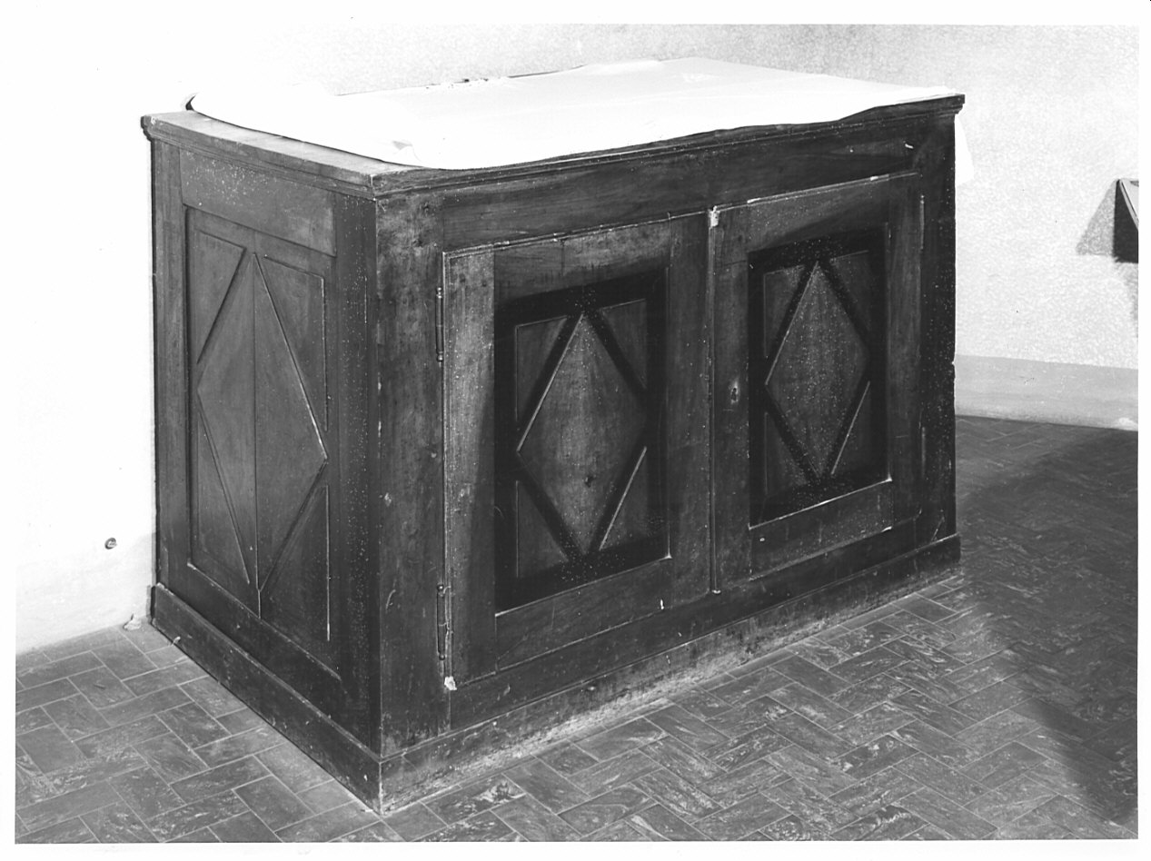 mobile da sacrestia, opera isolata - bottega italiana (sec. XIX)