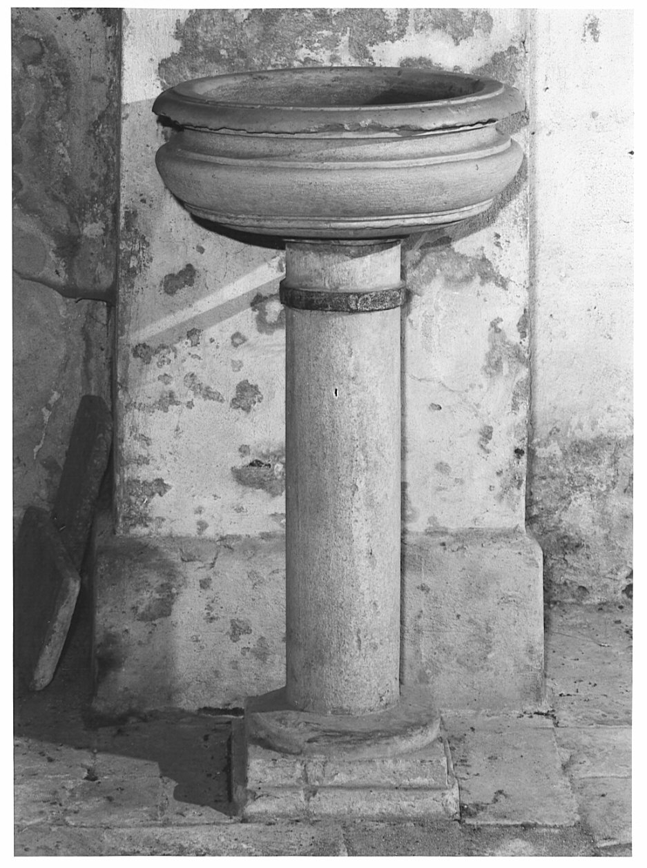 acquasantiera, opera isolata - bottega italiana (sec. XVII)