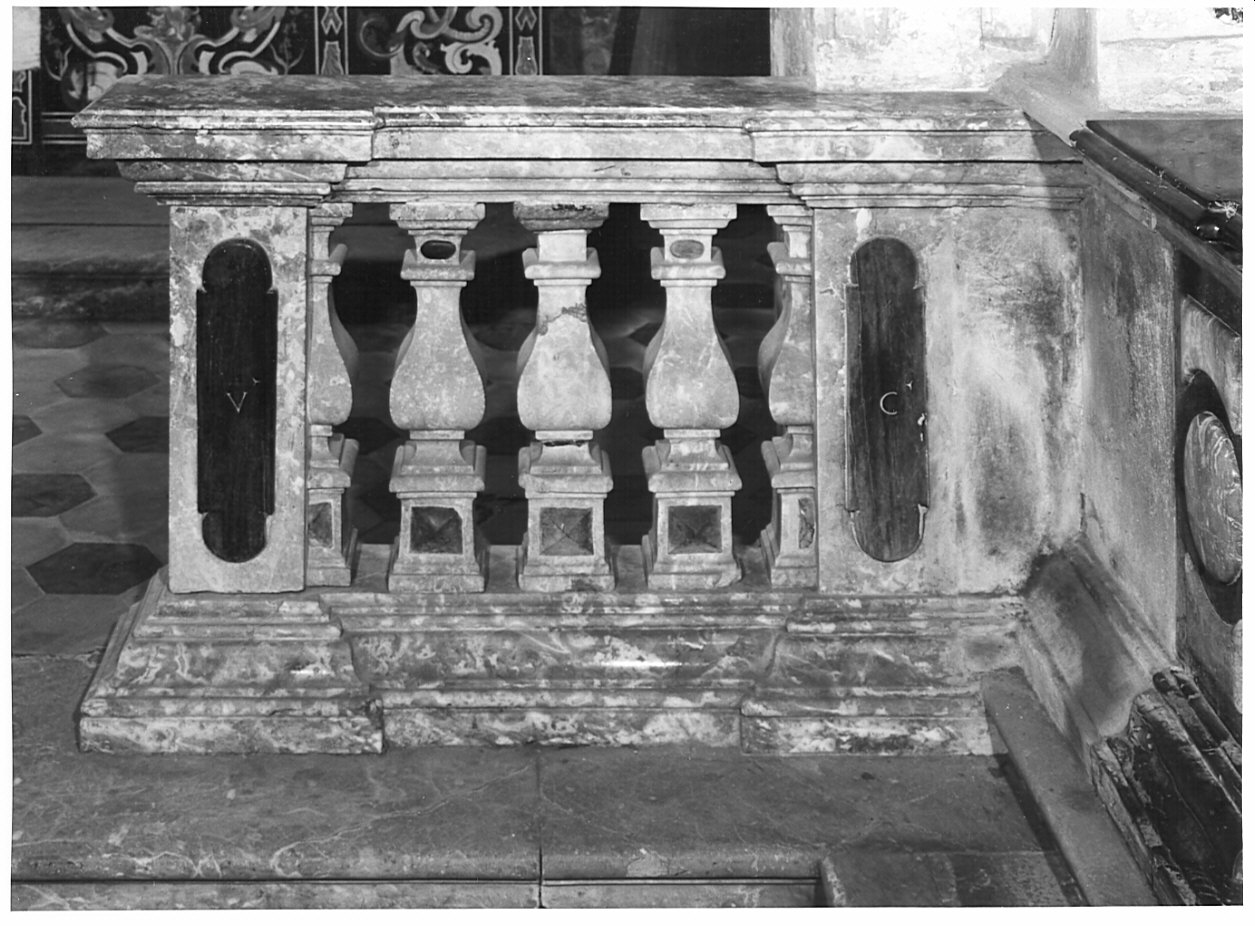 balaustrata, opera isolata - bottega italiana (sec. XVIII)