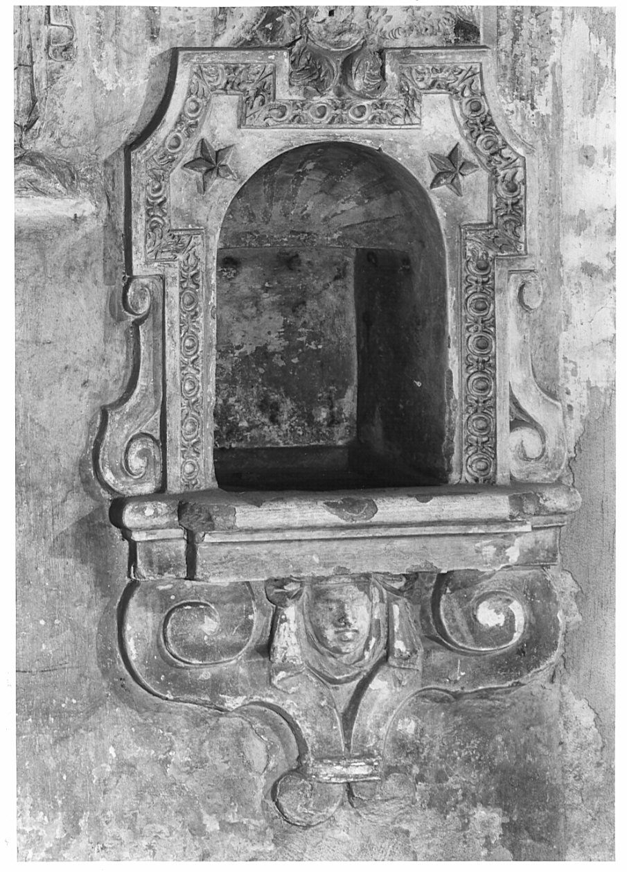 lavabo da sacrestia, opera isolata - bottega italiana (sec. XVII)