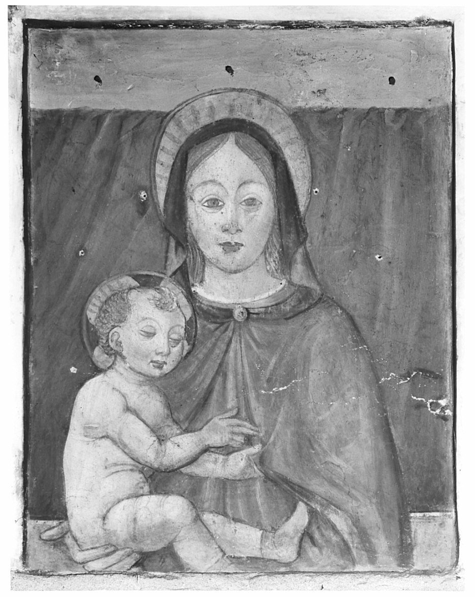 Madonna con Bambino (dipinto, opera isolata) - ambito italiano (sec. XV, sec. XIX)