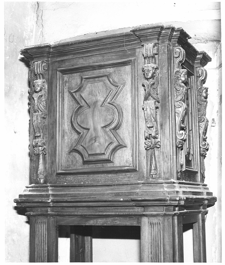 pulpito, opera isolata - bottega italiana (seconda metà sec. XVII)