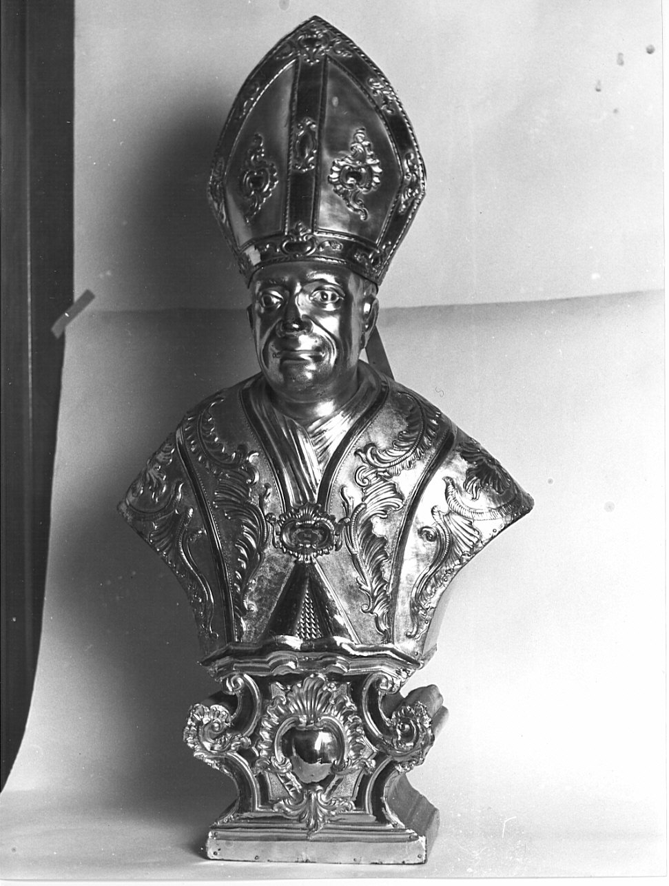 San Carlo Borromeo (reliquiario - a busto, opera isolata) - bottega italiana (sec. XIX)