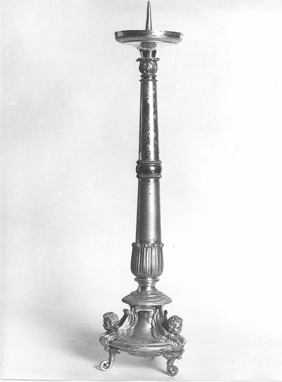 candeliere, opera isolata - bottega italiana (sec. XIX)