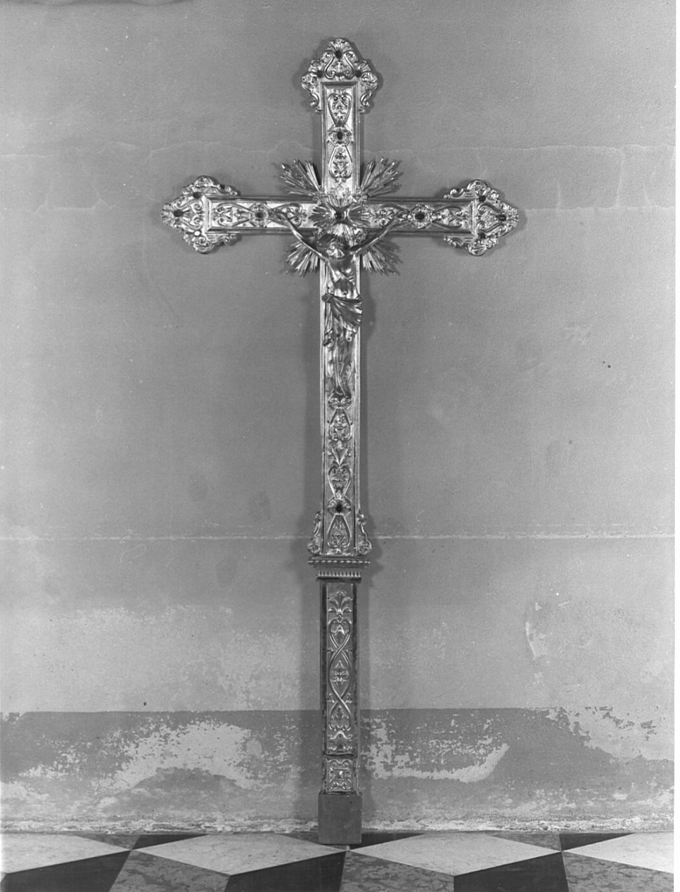 croce processionale, opera isolata - bottega italiana (sec. XIX)