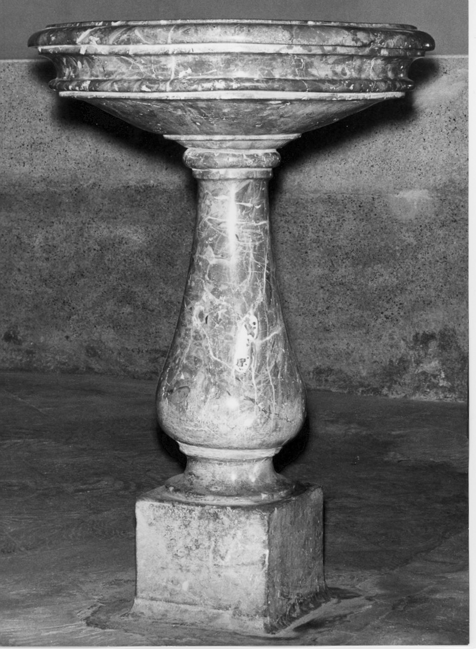 acquasantiera - a fusto, coppia - bottega italiana (sec. XIX)