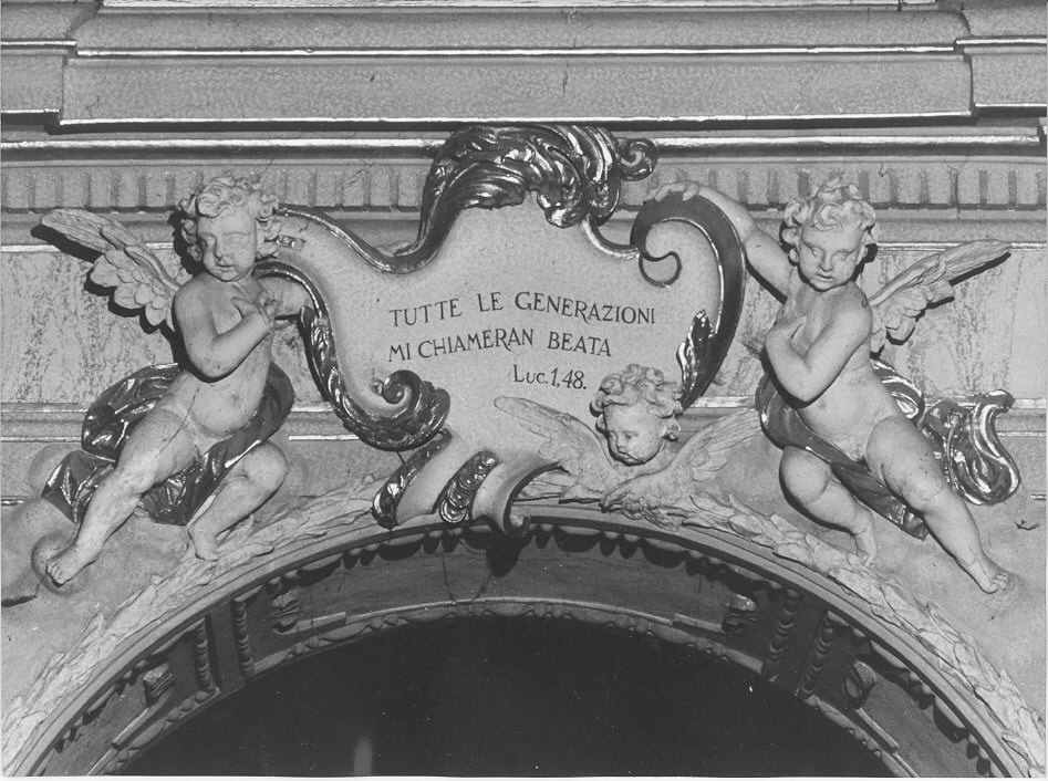 angeli (decorazione plastica, opera isolata) - bottega italiana (inizio sec. XVII)