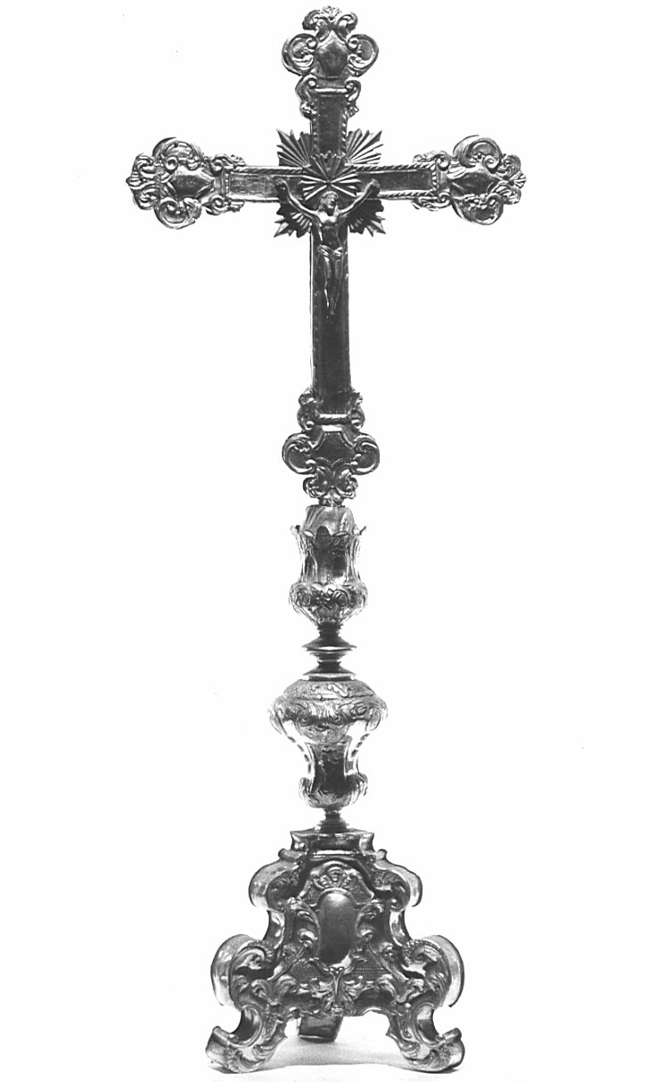 croce d'altare, opera isolata - bottega italiana (fine sec. XVIII)