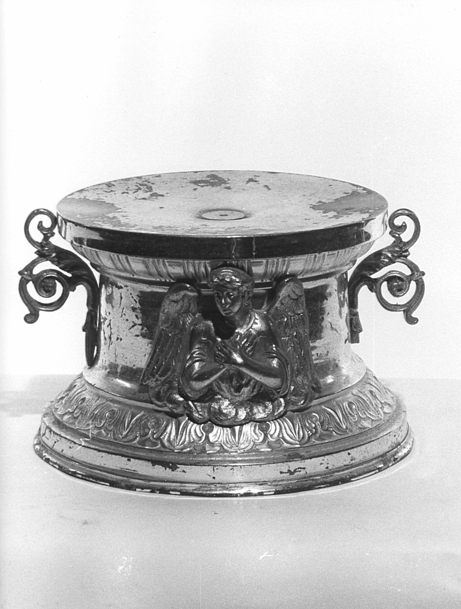 base per reliquiario, opera isolata - bottega italiana (fine sec. XIX)
