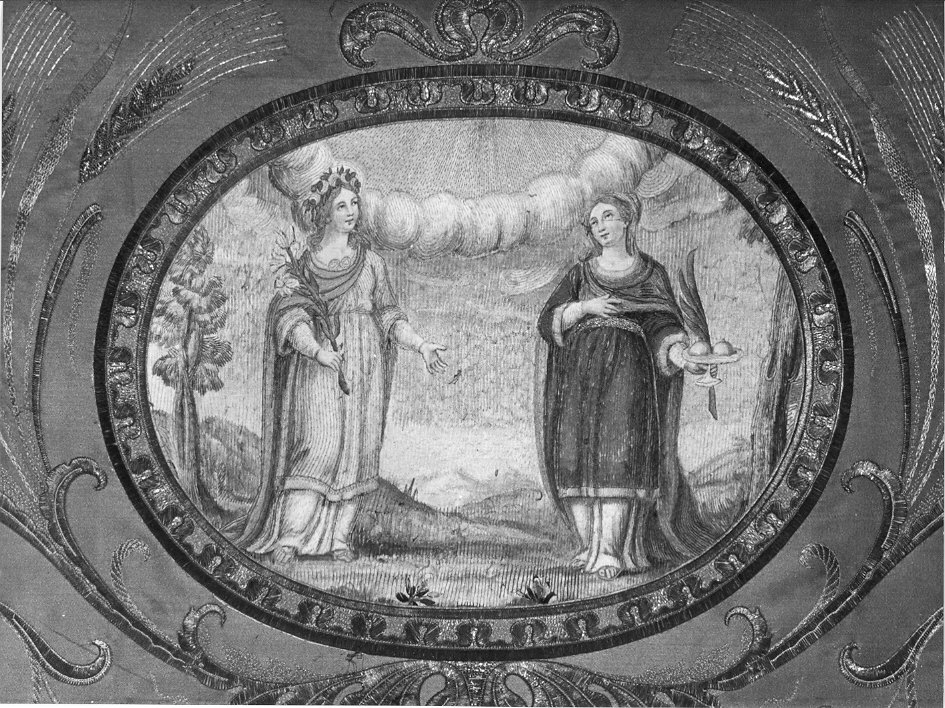 paliotto, elemento d'insieme - manifattura italiana (prima metà sec. XIX)