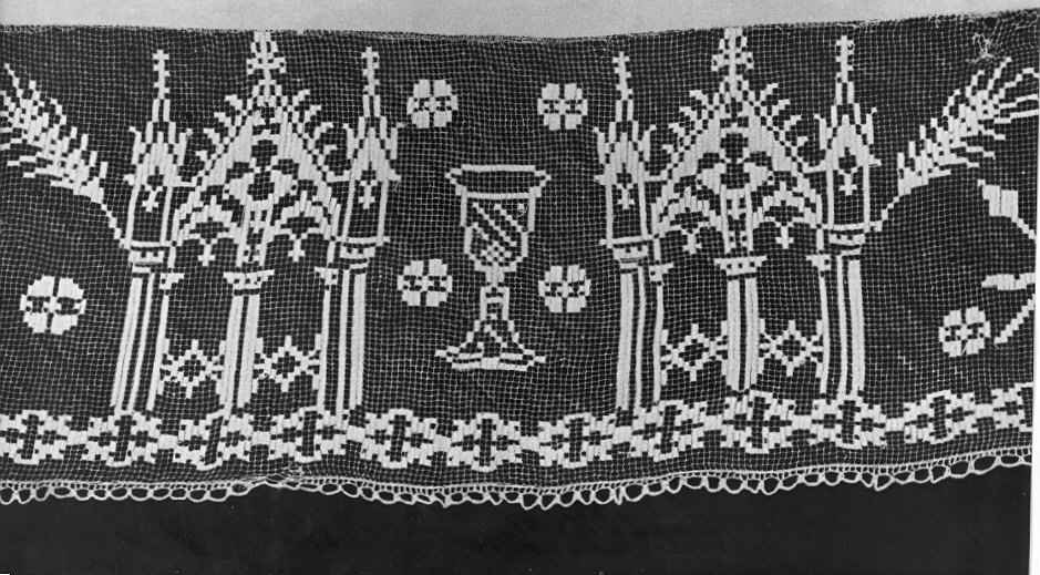 tovaglia d'altare, serie - manifattura italiana (sec. XIX)