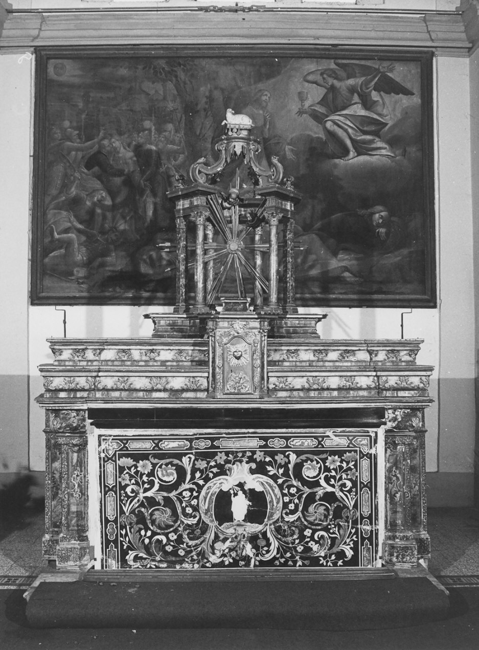 altare, complesso decorativo - bottega italiana (sec. XVIII)