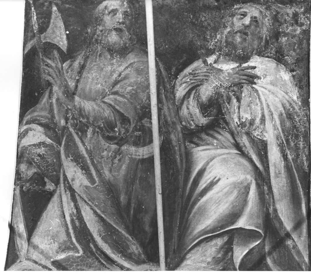 San Mattia e San Giacomo minore (dipinto, elemento d'insieme) di Della Rovere Giovanni Battista detto Fiammenghino (attribuito), Della Rovere Giovanni Mauro detto Fiammenghino (attribuito) (inizio sec. XVII)