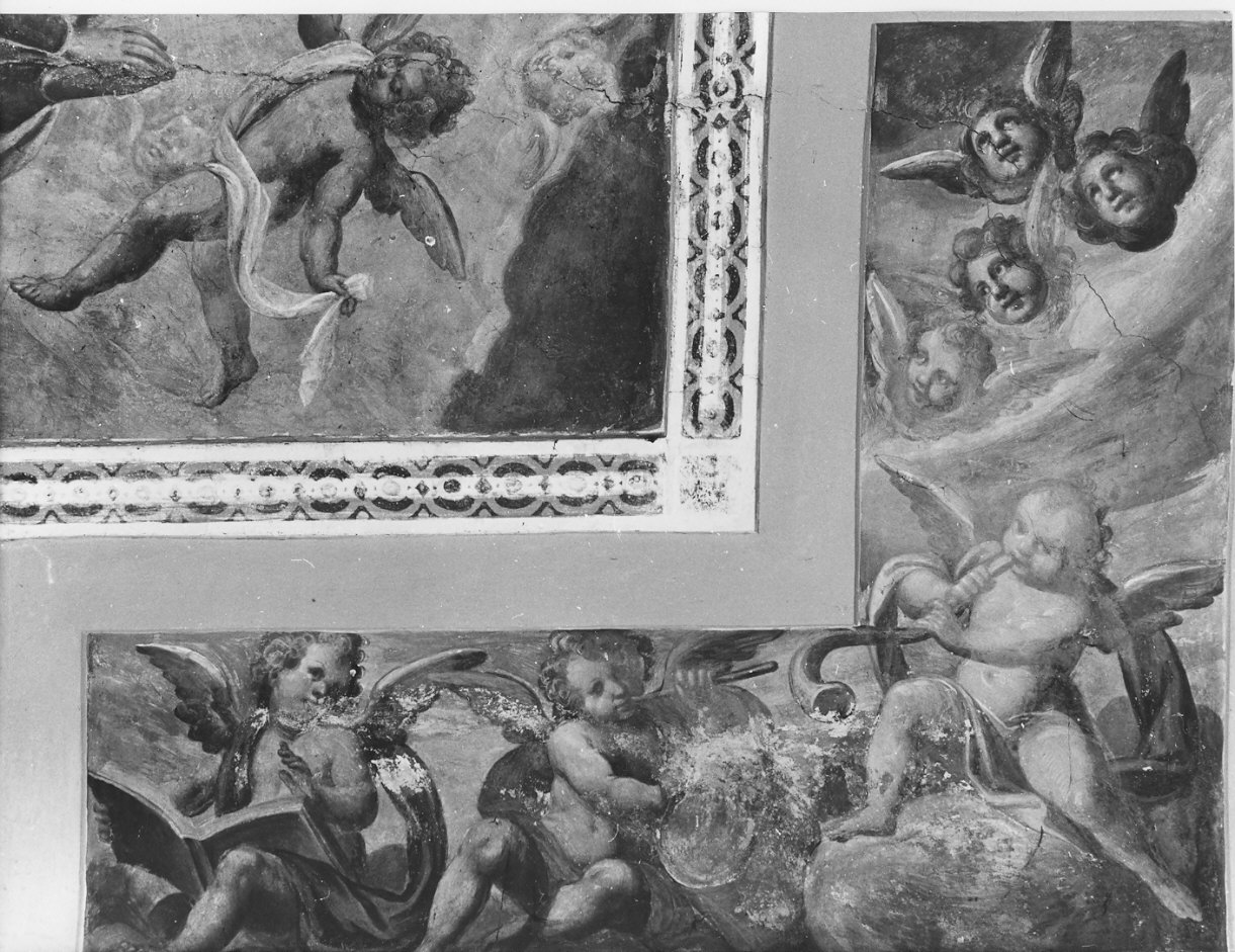 angeli (dipinto, elemento d'insieme) di Della Rovere Giovanni Battista detto Fiammenghino (attribuito), Della Rovere Giovanni Mauro detto Fiammenghino (attribuito) (inizio sec. XVII)