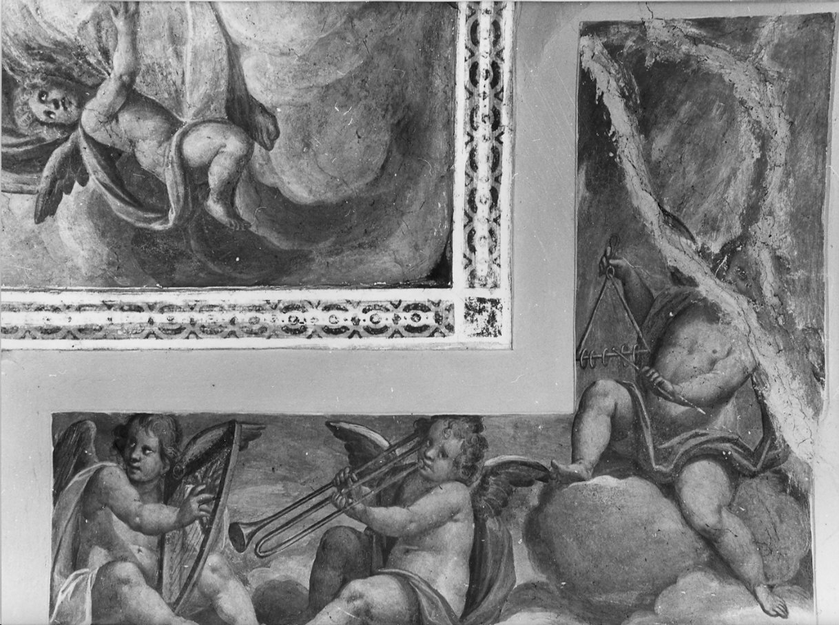 angeli (dipinto, elemento d'insieme) di Della Rovere Giovanni Battista detto Fiammenghino (attribuito), Della Rovere Giovanni Mauro detto Fiammenghino (attribuito) (inizio sec. XVII)