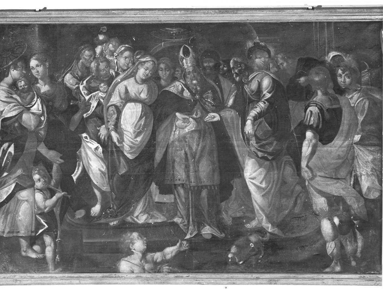 Sposalizio di Maria Vergine (dipinto, opera isolata) - ambito italiano (sec. XVII)