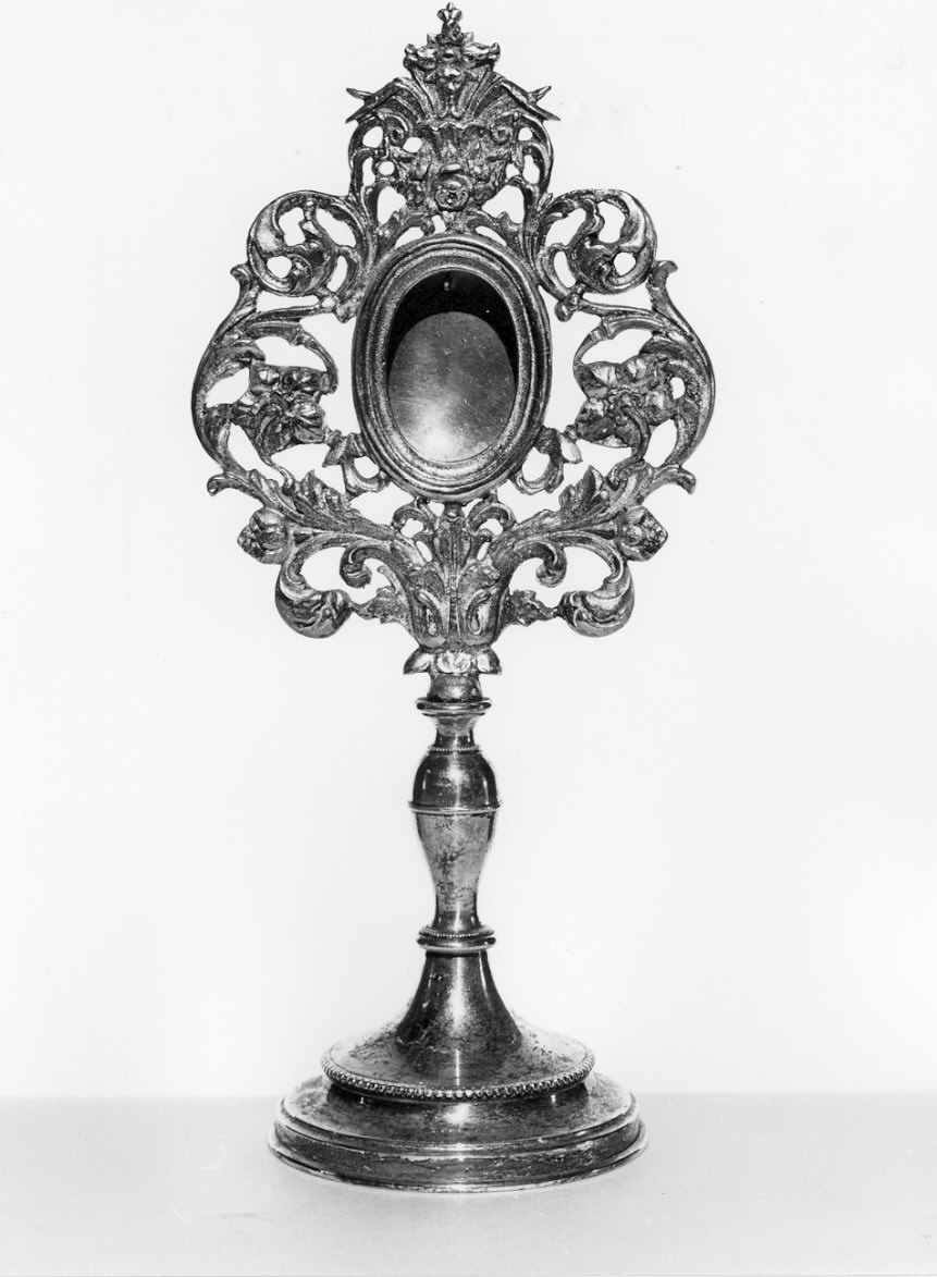reliquiario - a ostensorio, opera isolata - bottega italiana (sec. XIX)