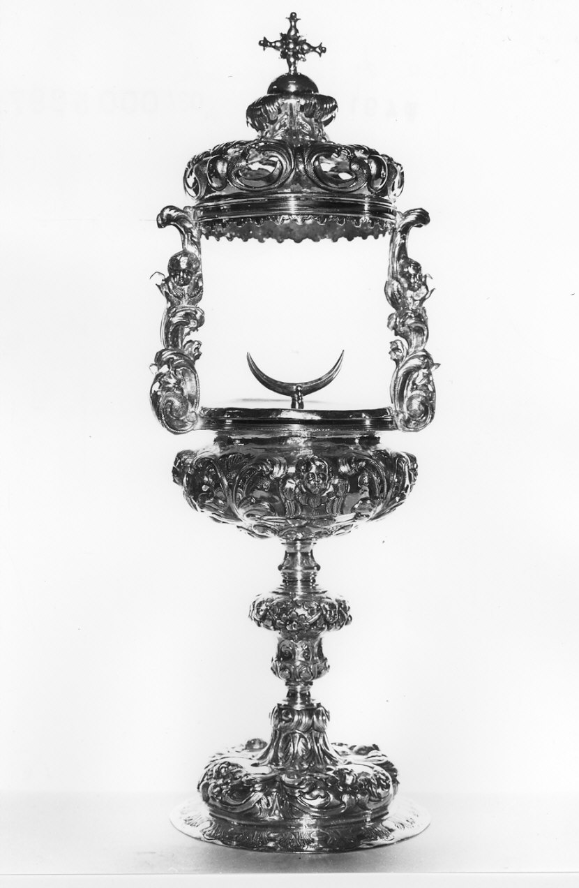 ostensorio, opera isolata - bottega italiana (sec. XVIII)