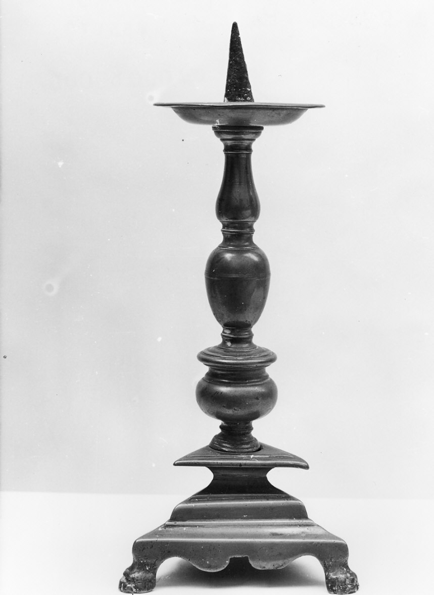 candeliere, coppia - bottega italiana (sec. XVII)