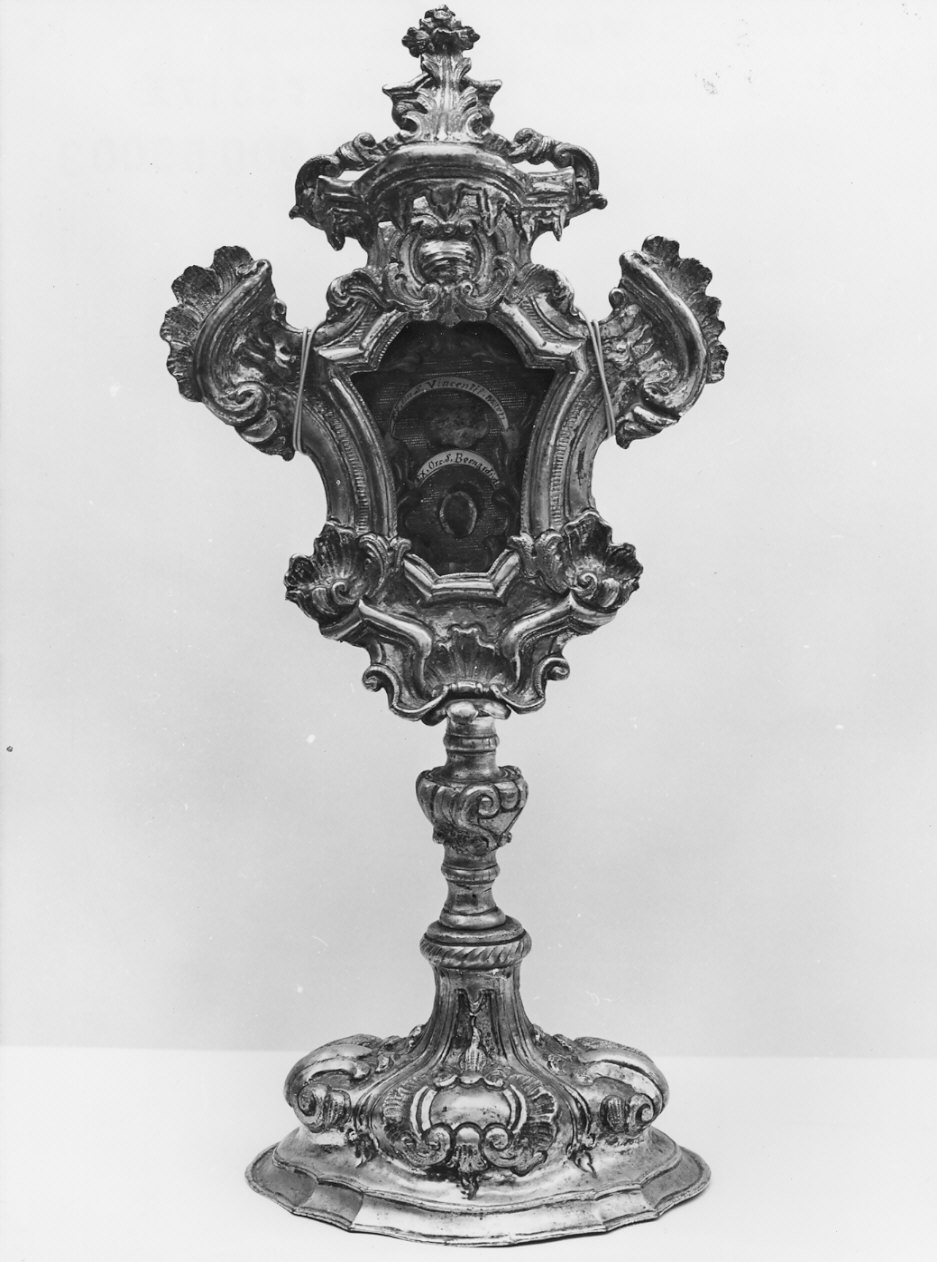 reliquiario - a ostensorio, opera isolata - bottega italiana (sec. XVIII)