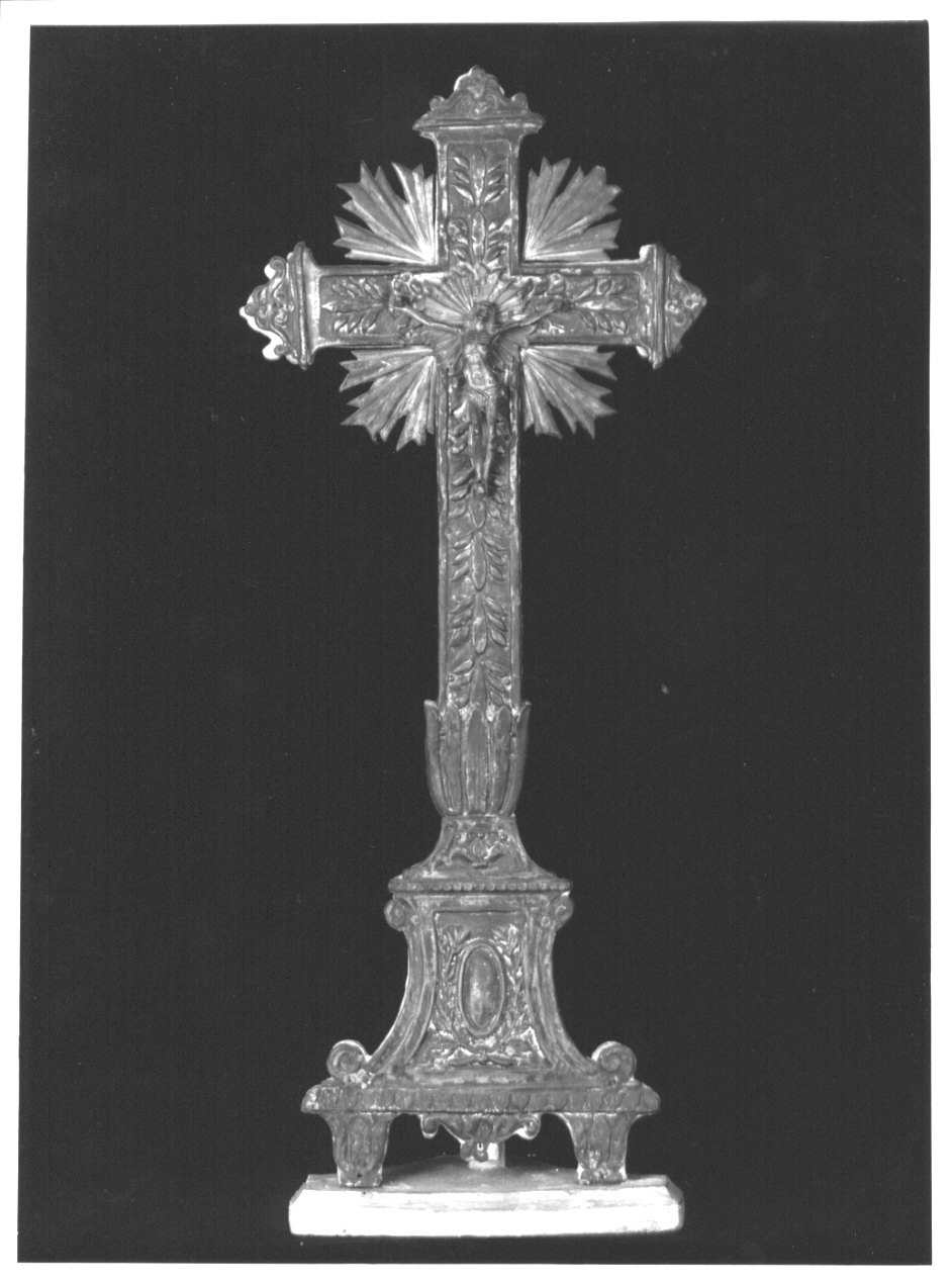 croce d'altare, opera isolata - ambito lombardo (sec. XIX)