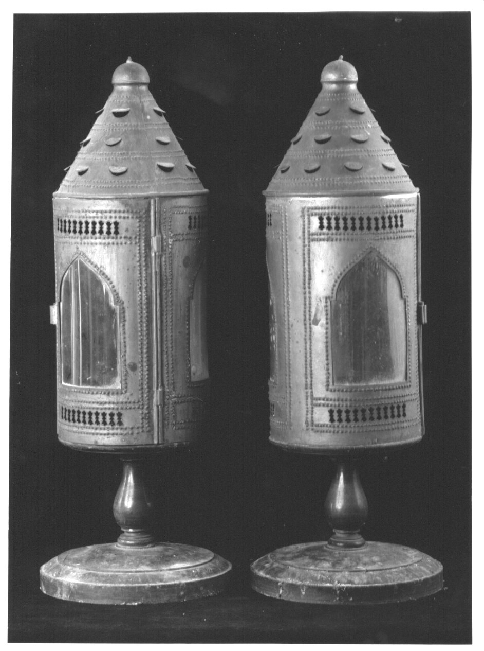 lanterna processionale, elemento d'insieme - bottega lombarda (prima metà sec. XIX)