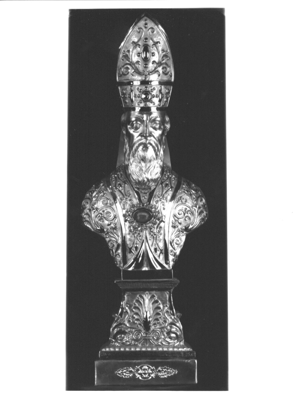 reliquiario - a busto, opera isolata - ambito lombardo (terzo quarto sec. XIX)