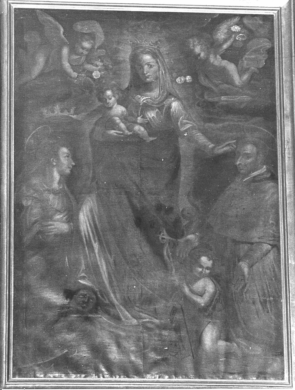 Madonna con Bambino e Santi (dipinto, opera isolata) - ambito lombardo (fine/inizio secc. XVII/ XVIII)