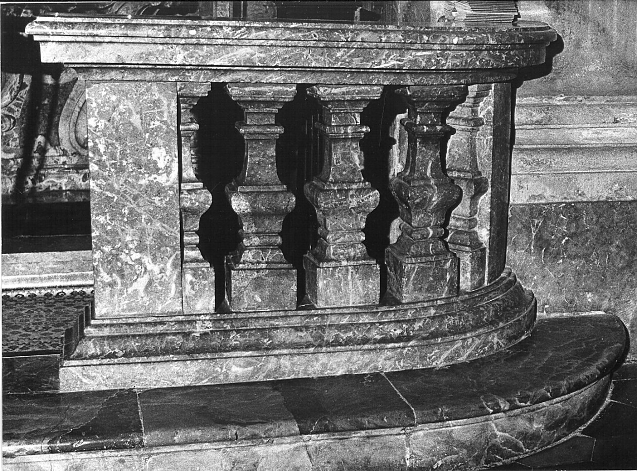 balaustrata, opera isolata - bottega lombarda (sec. XVIII)