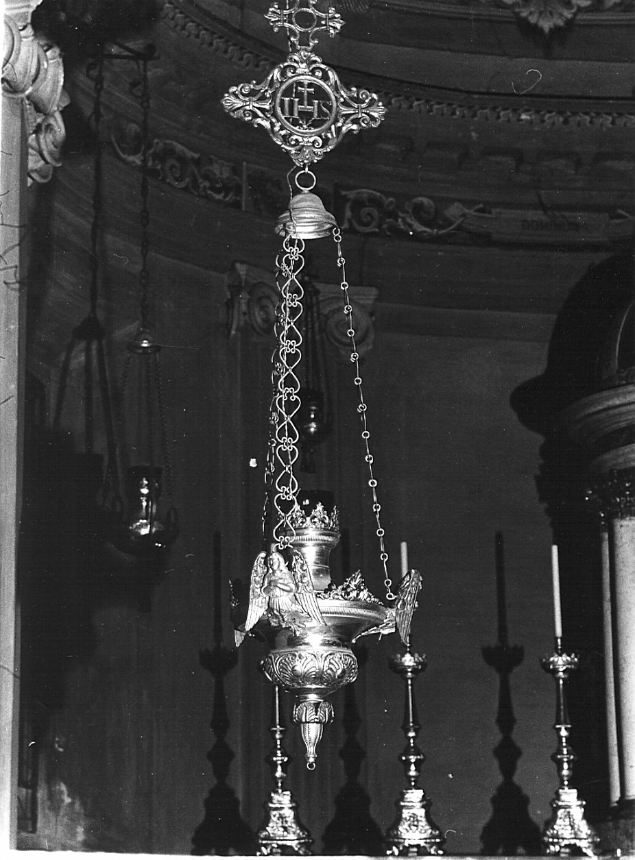 lampada pensile, coppia - bottega lombarda (sec. XIX)