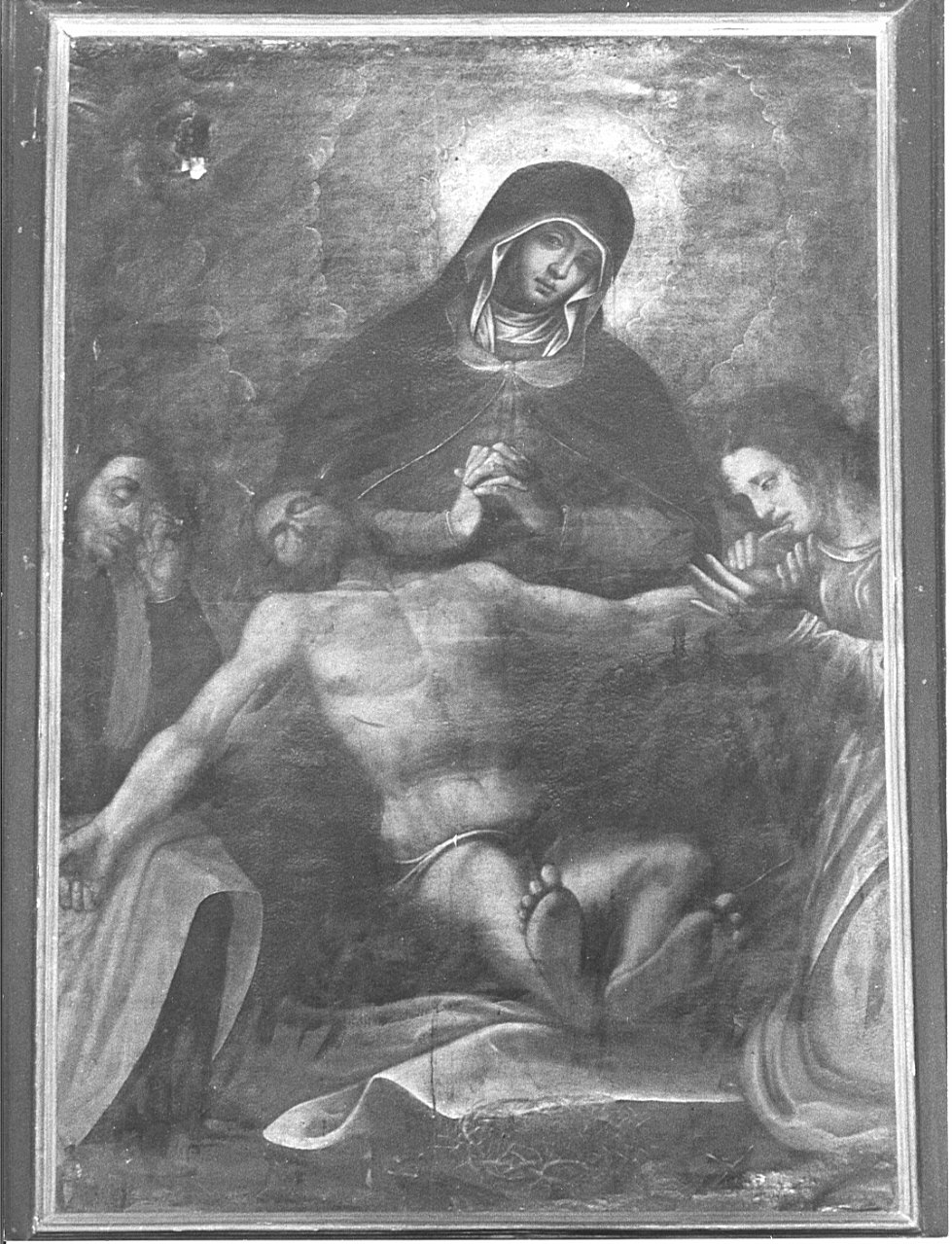 Pietà (dipinto, opera isolata) - ambito lombardo (sec. XVII)
