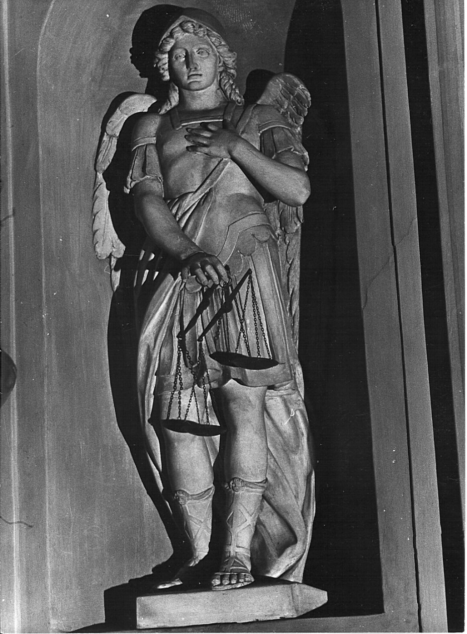 San Michele Arcangelo (statua, opera isolata) - bottega lombarda (sec. XIX)