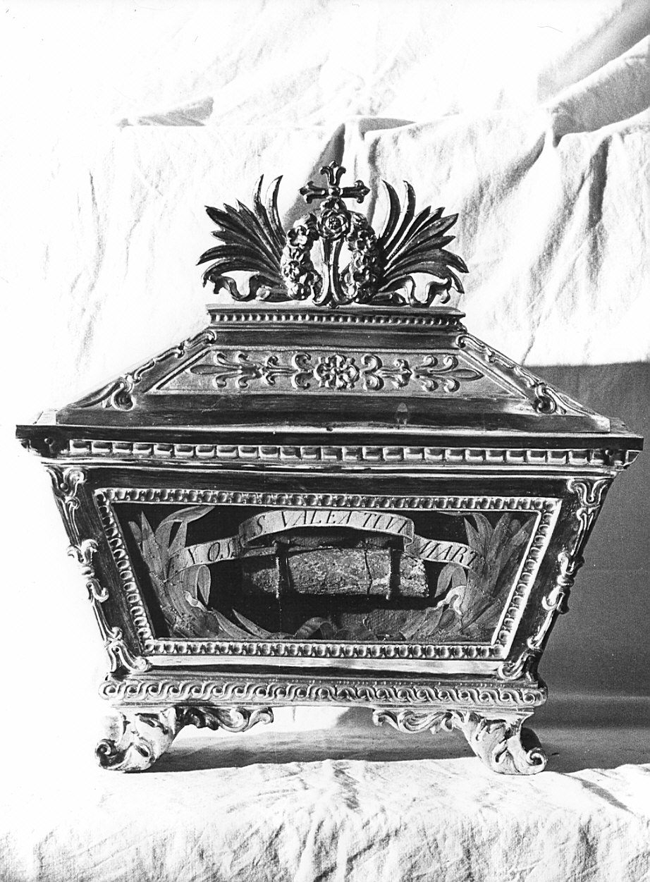 reliquiario a teca - a urna, serie - bottega lombarda (sec. XIX)