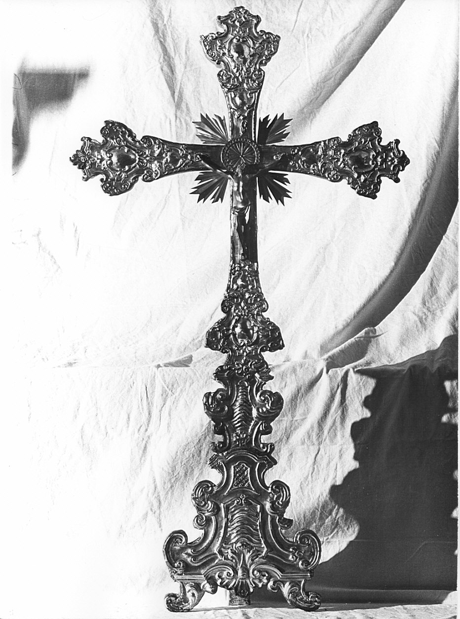croce d'altare, opera isolata - bottega lombarda (sec. XVIII)