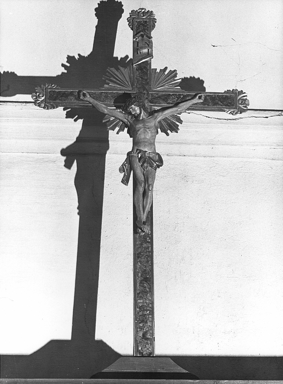 crocifisso di sacrestia, opera isolata - bottega lombarda (sec. XIX)