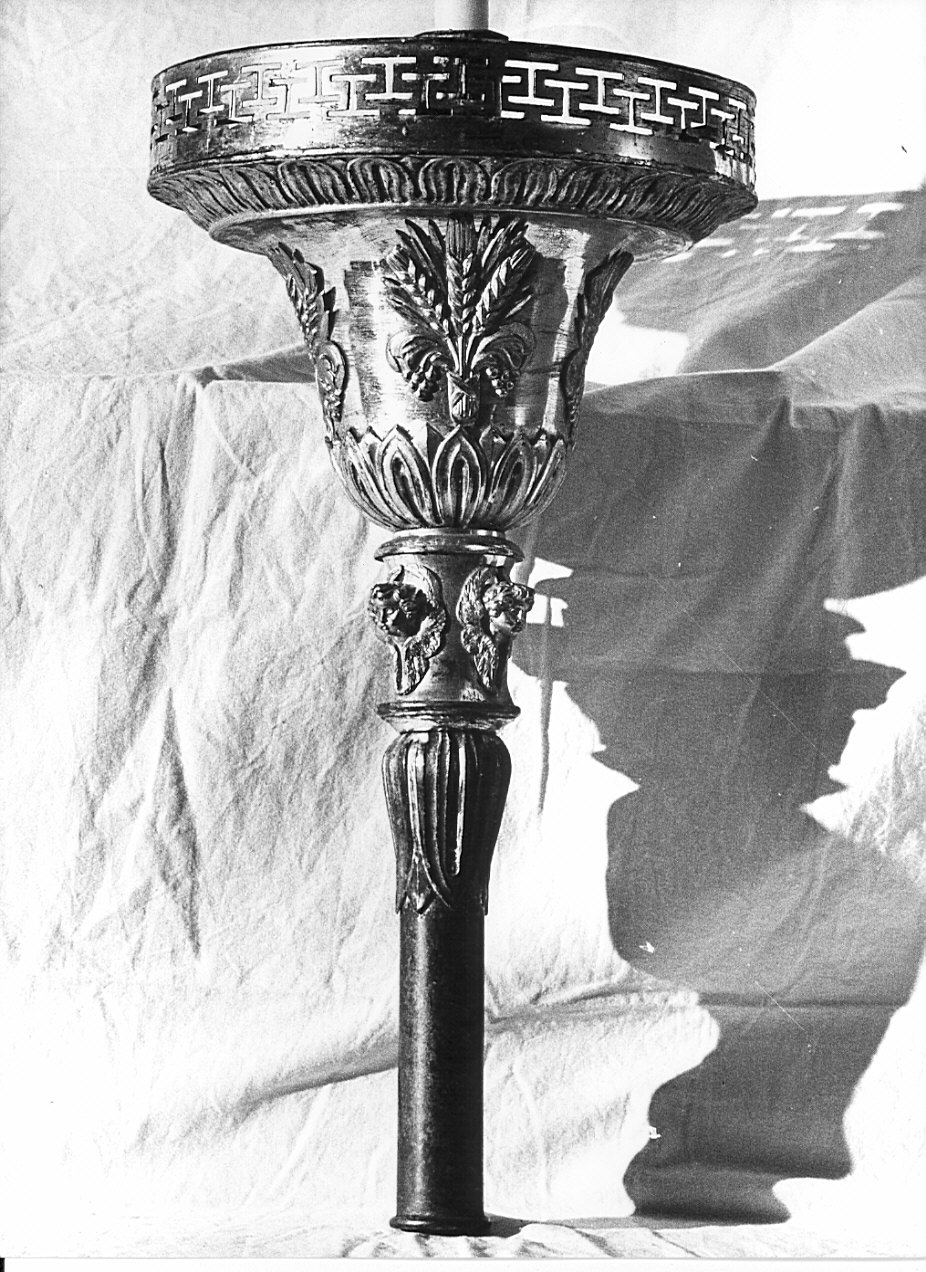candelabro portatile, serie - bottega lombarda (sec. XIX)