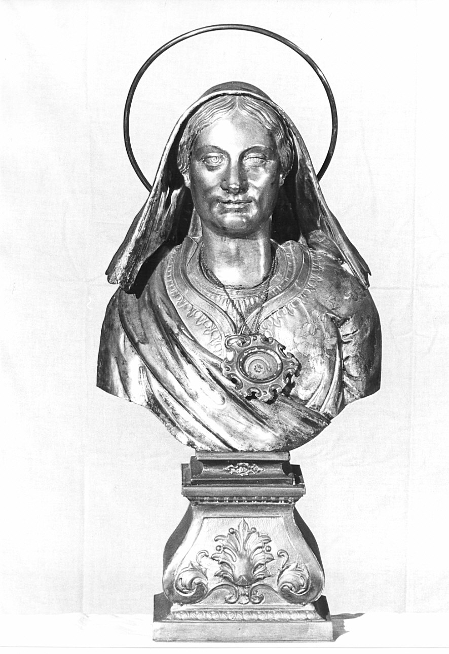 Sant'Elisabetta (reliquiario - a busto, opera isolata) - bottega lombarda (sec. XIX)